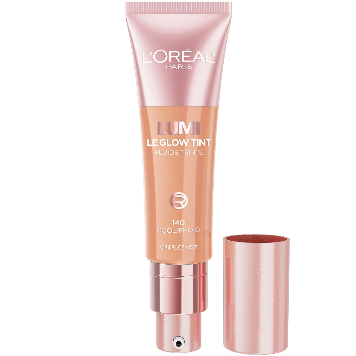 L'Oreal Paris Lumi Le Glow Skin Tint front view with packaging