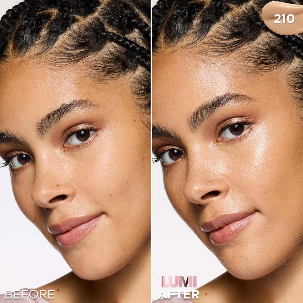 L'Oreal Paris Lumi Le Glow Skin Tint Neutral 210 bottle with cap
