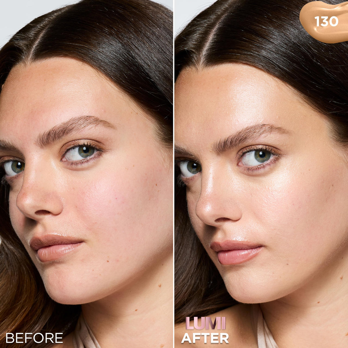 L'Oreal Paris Lumi Le Glow Skin Tint Warm 130 bottle side view