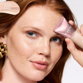 L'Oreal Paris Lumi Le Glow Tint Fluid Foundation 100 Cool applicator
