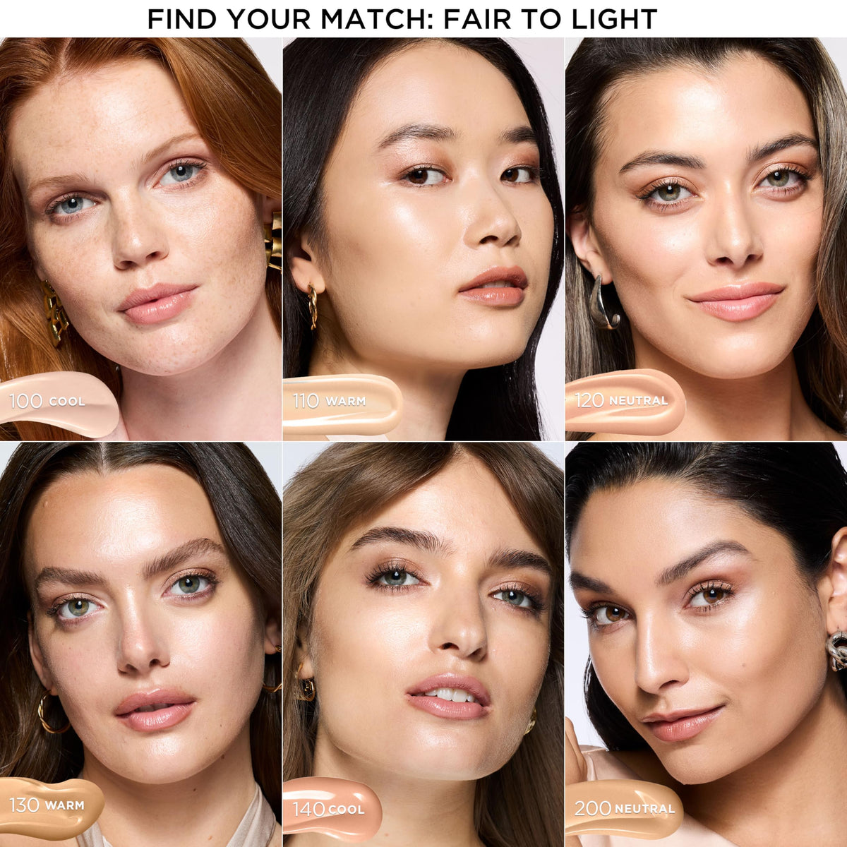 L'Oreal Paris Lumi Le Glow Tint Fluid Foundation 100 Cool shade comparison