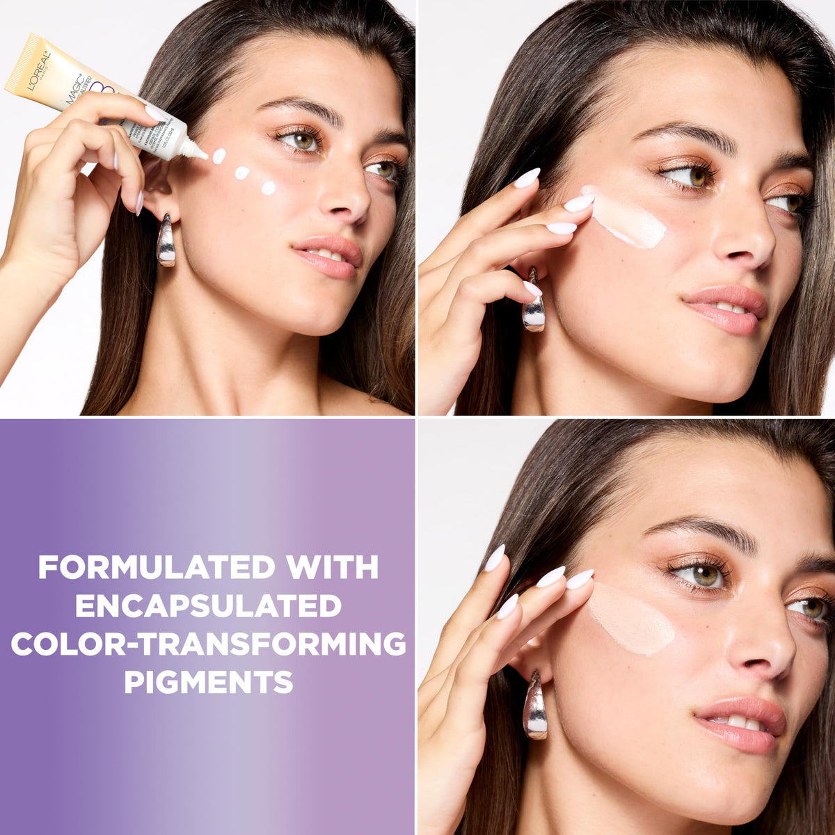 L'Oreal Paris Magic BB Cream application with fingertips