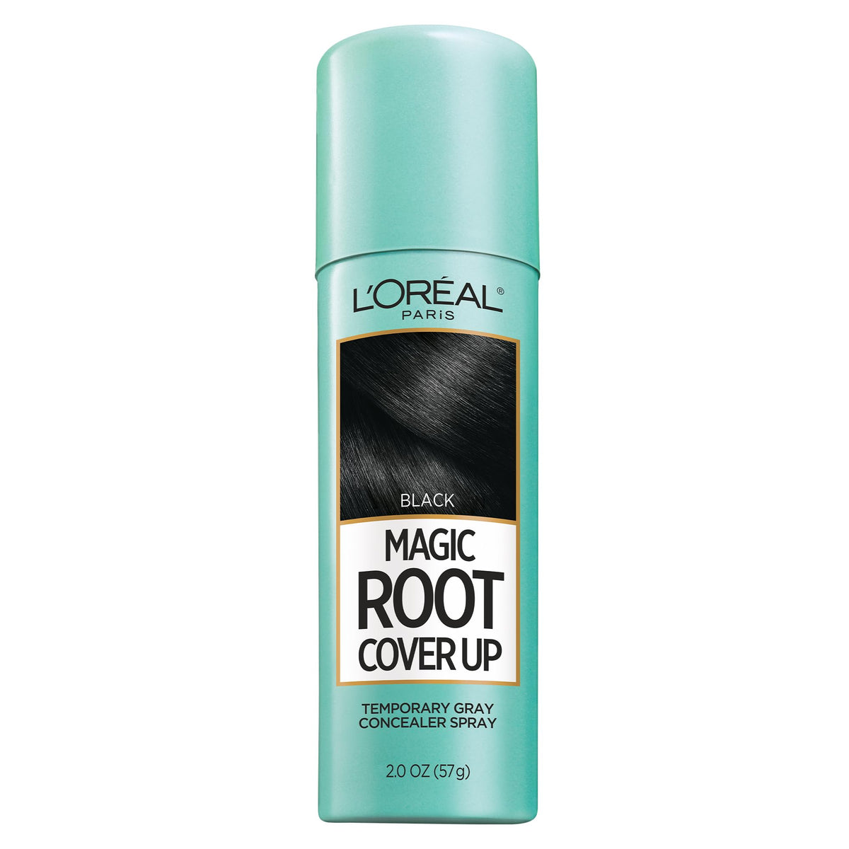 L'Oreal Paris Magic Root Cover Up Gray Hair Spray black 2 oz front view