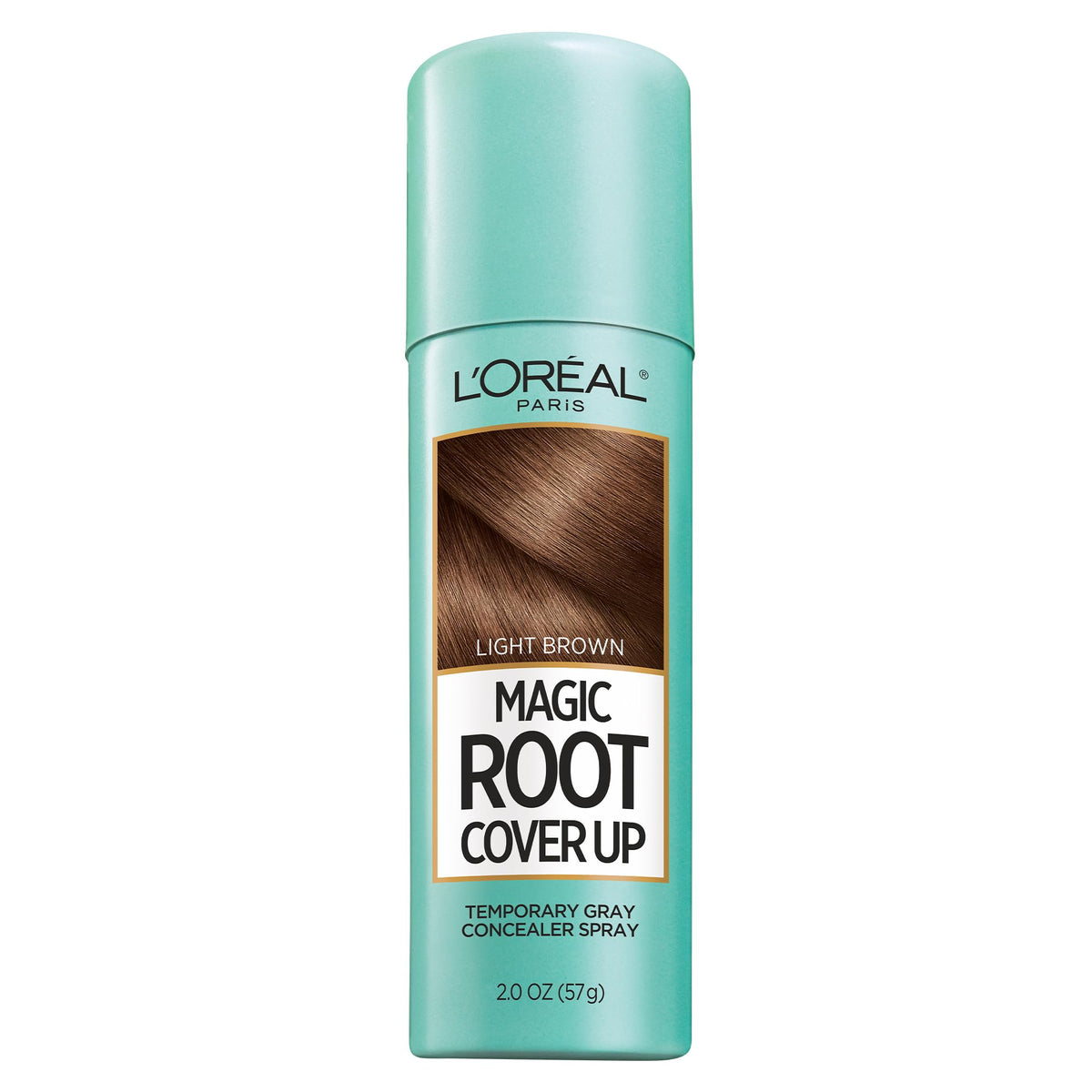 L'Oreal Paris Magic Root Cover Up Gray Hair Spray, Light Brown, front view
