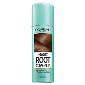 L'Oreal Paris Magic Root Cover Up Gray Hair Spray, Light Brown, front view