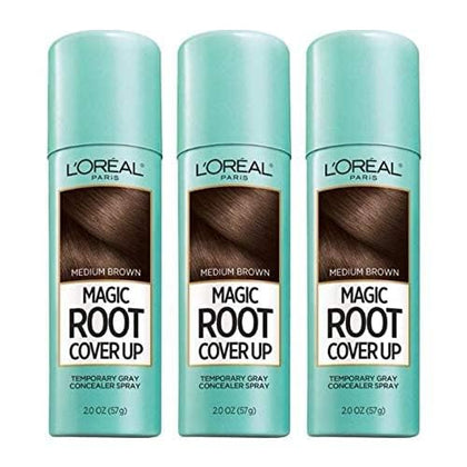 L'Oreal Paris Magic Root Cover Up Medium Brown 6 oz front view