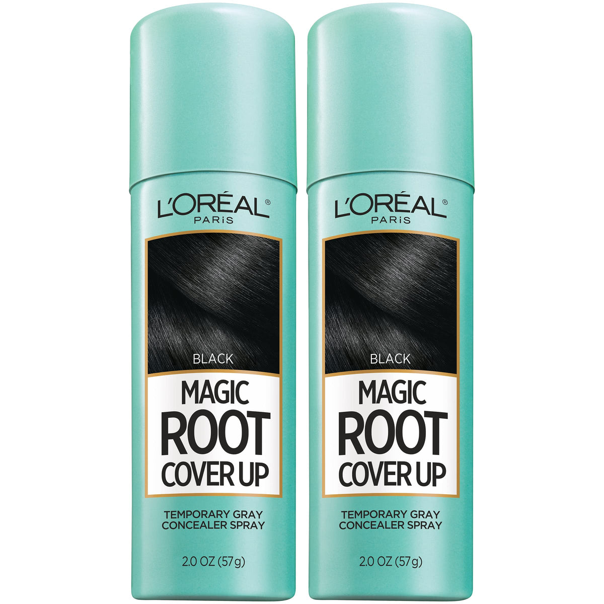 L'Oreal Paris Magic Root Cover Up Spray, Black, front view