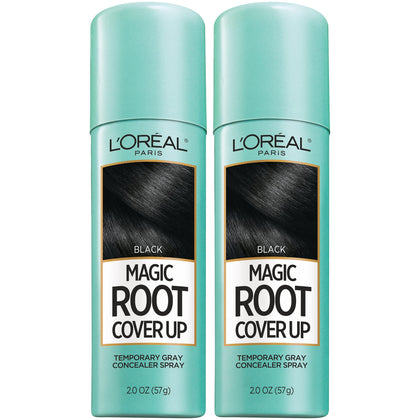 L'Oreal Paris Magic Root Cover Up Spray, Black, front view