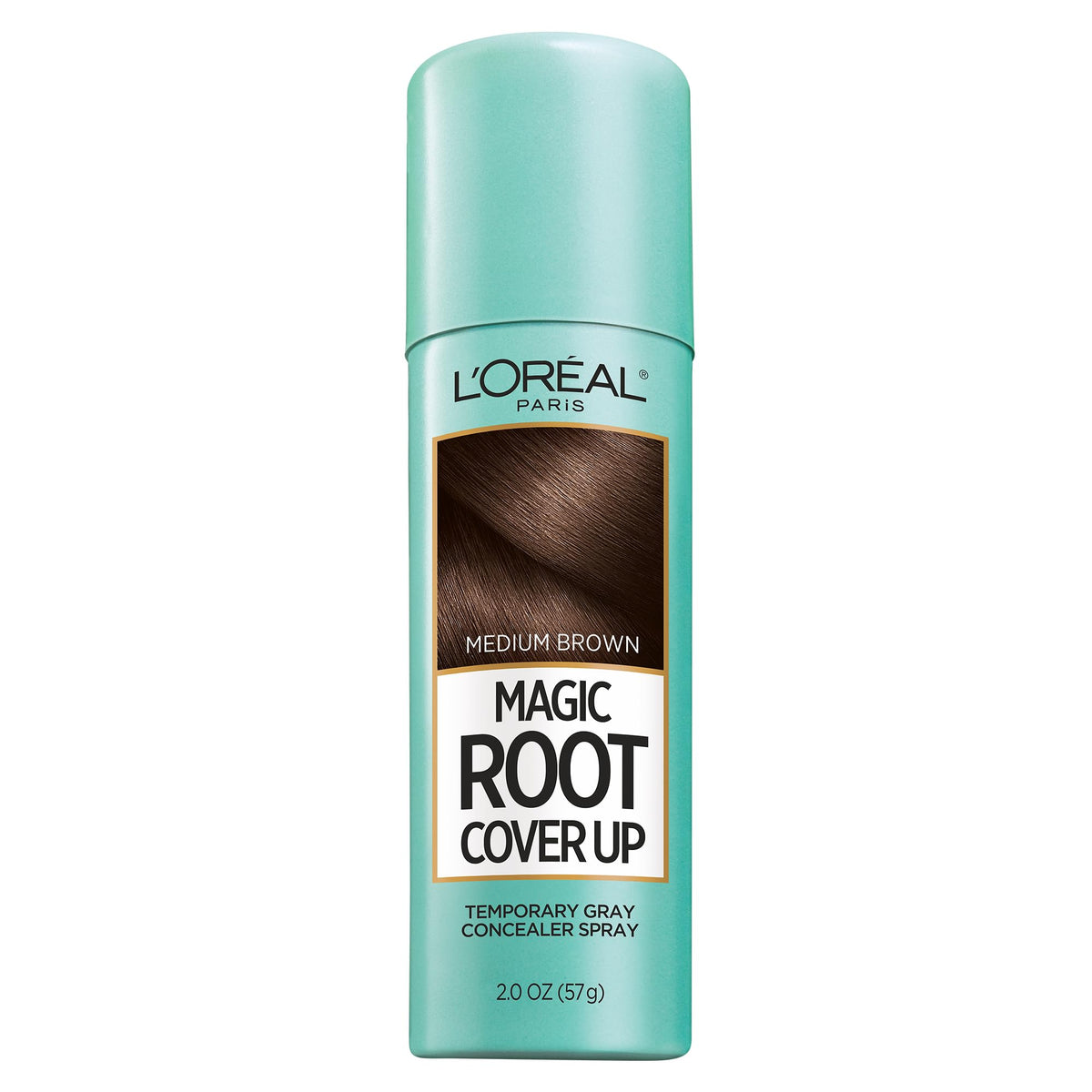 L'Oreal Paris Magic Root Cover Up Spray Medium Brown front view