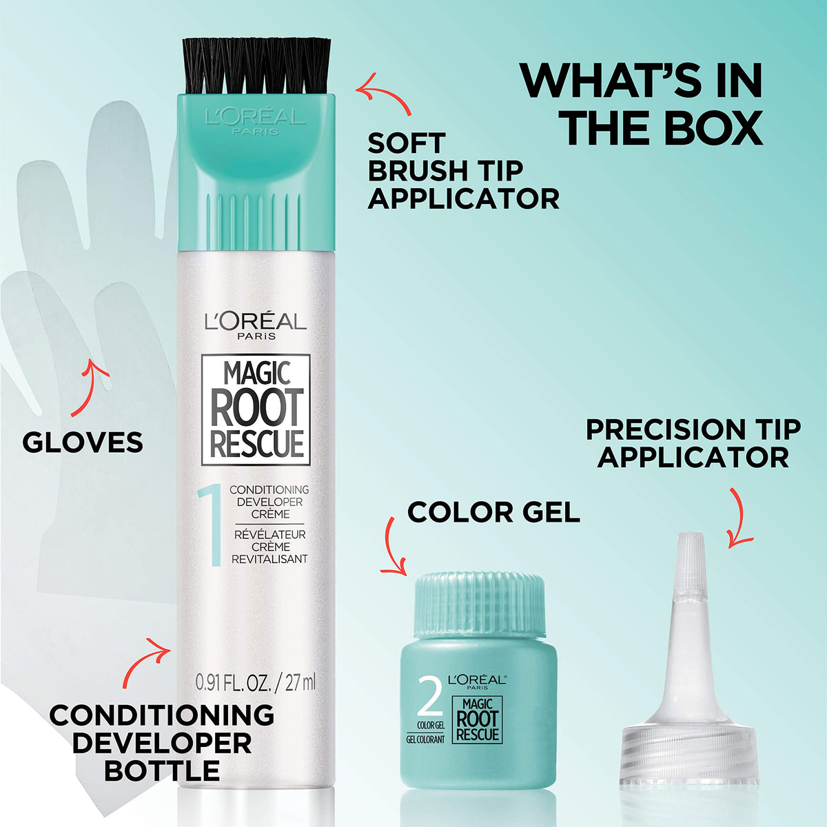 L'Oreal Paris Magic Root hair color application process