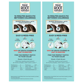 L'Oreal Paris Magic Root Hair Color Kit application process with brush