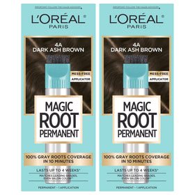 L'Oreal Paris Magic Root Permanent Hair Color Kit 4A Dark Ash Brown front view