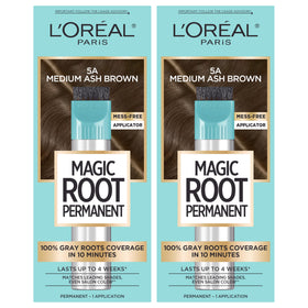 L'Oreal Paris Magic Root Permanent Hair Color Kit 5A Medium Ash Brown front view