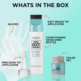 L'Oreal Paris Magic Root Permanent Hair Color Kit application process