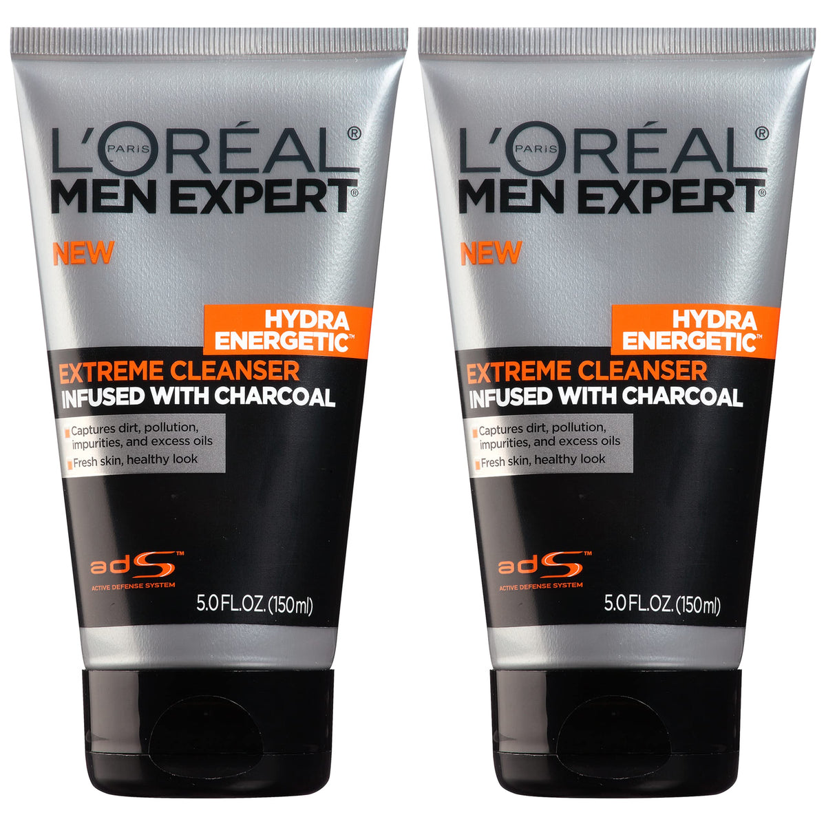 L'Oreal Paris Men Expert Hydra Energetic Charcoal Cleanser front view