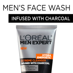 L'Oreal Paris Men Expert Hydra Energetic Charcoal Cleanser texture close-up