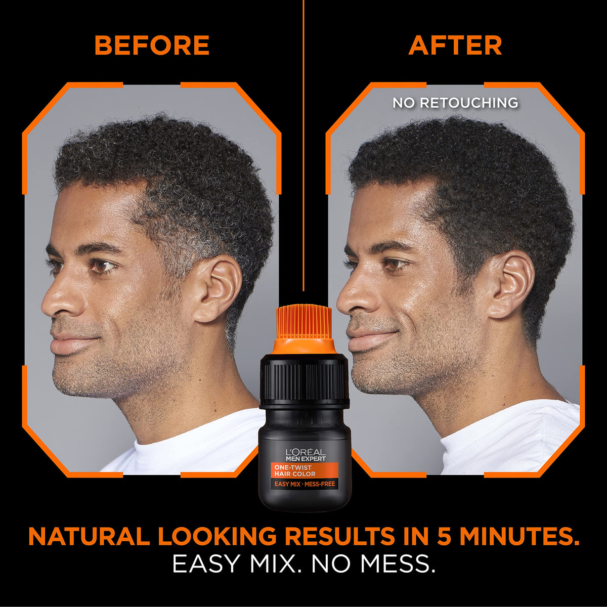 L'Oreal Paris Men Expert One Twist Hair Color applicator close-up
