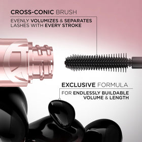 L'Oreal Paris Paradise Big Deal Mascara with a makeup setup