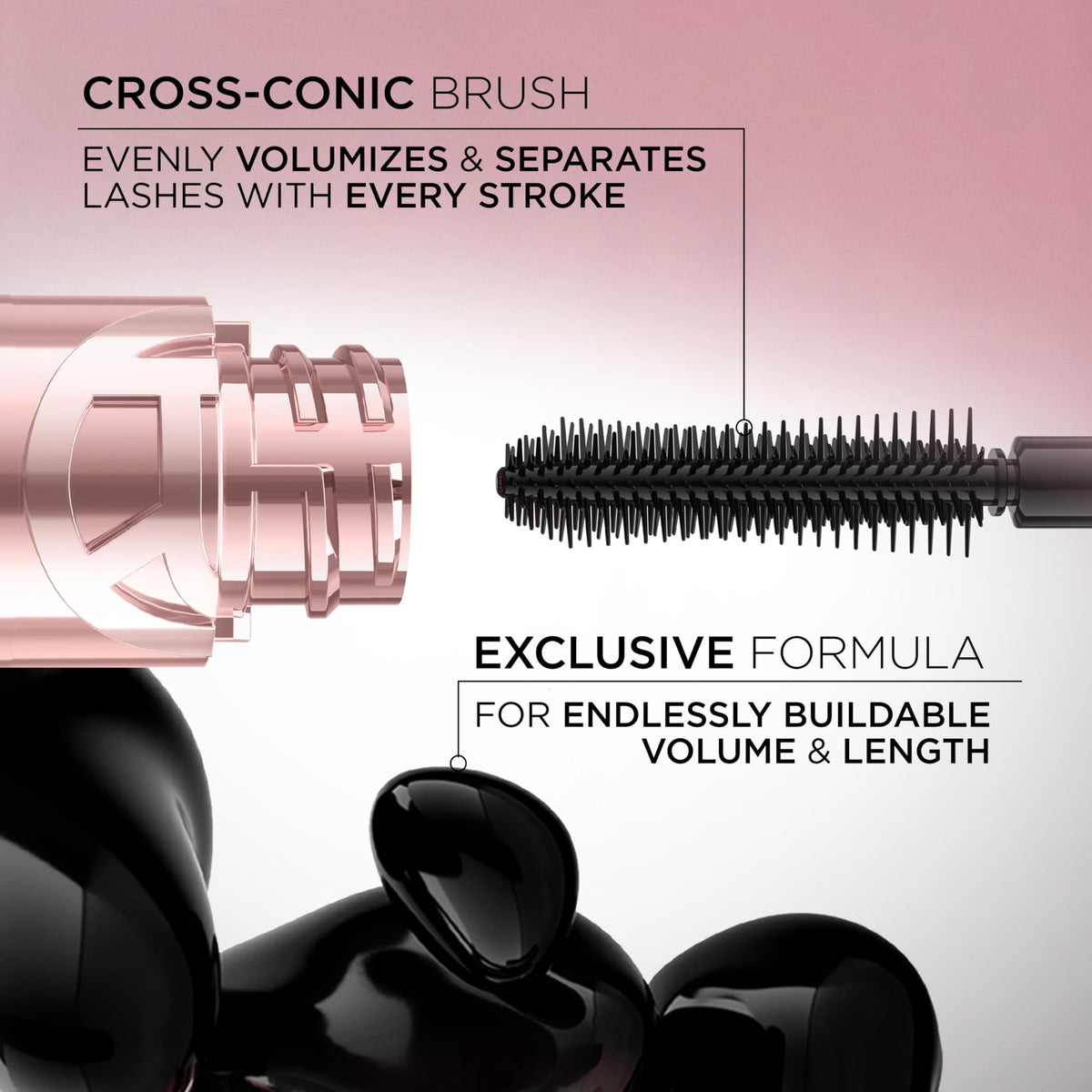 L'Oreal Paris Paradise Big Deal Mascara with applicator in hand