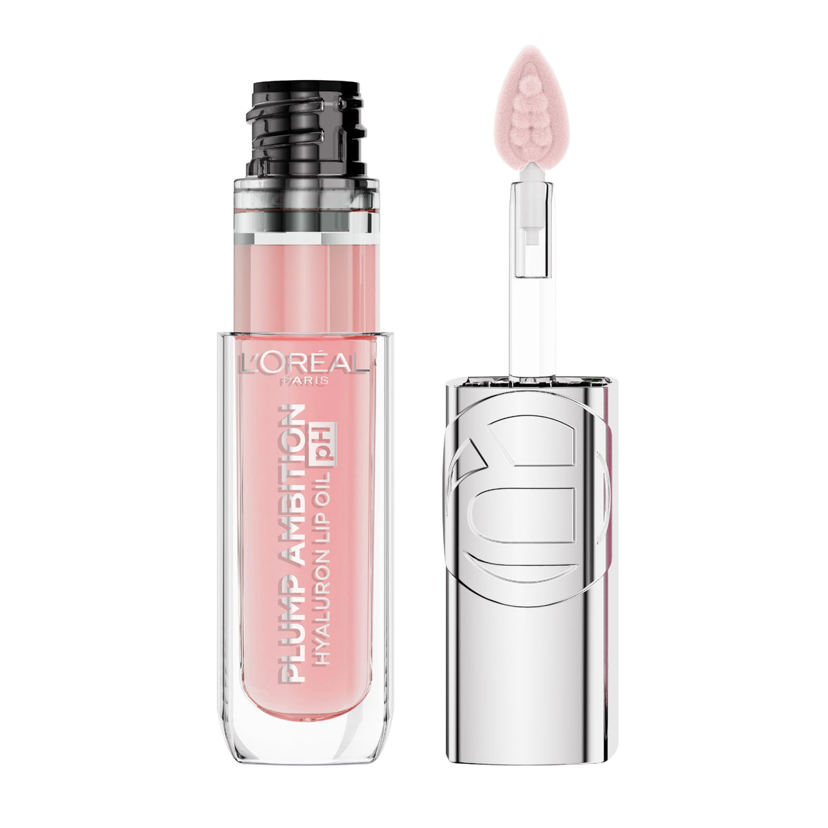 L'Oreal Paris Plump Ambition Lip Oil 020 pH Rosé front view
