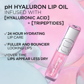 L'Oreal Paris Plump Ambition Lip Oil in lifestyle setting