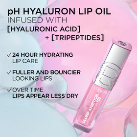 L'Oreal Paris Plump Ambition Lip Oil swatch on skin