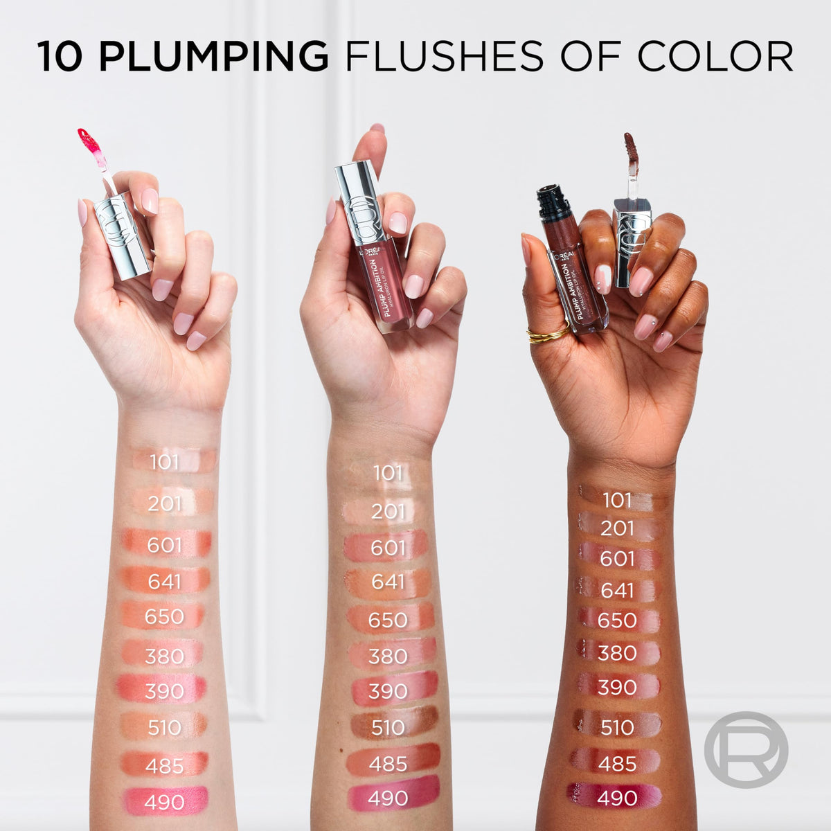 L'Oreal Paris Plump Ambition Lip Oil texture on applicator