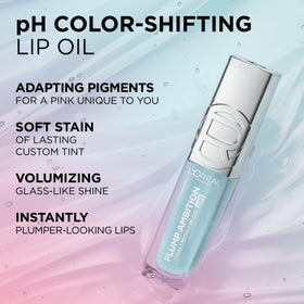L'Oreal Paris Plump Ambition Lip Oil texture on lips