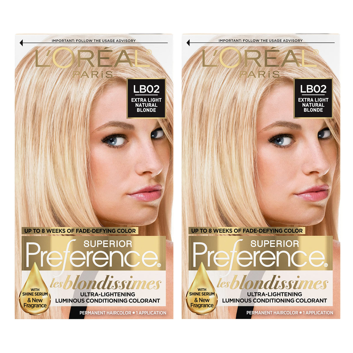 L'Oreal Paris quality Preference Hair Color Extra Light Natural Blonde front view
