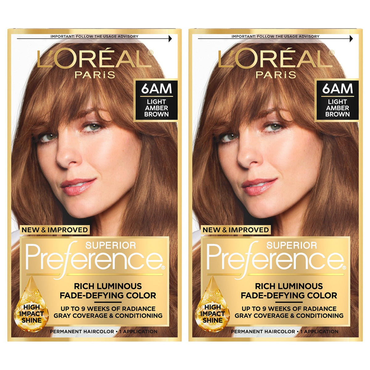 L'Oreal Paris quality Preference Hair Color kit front view