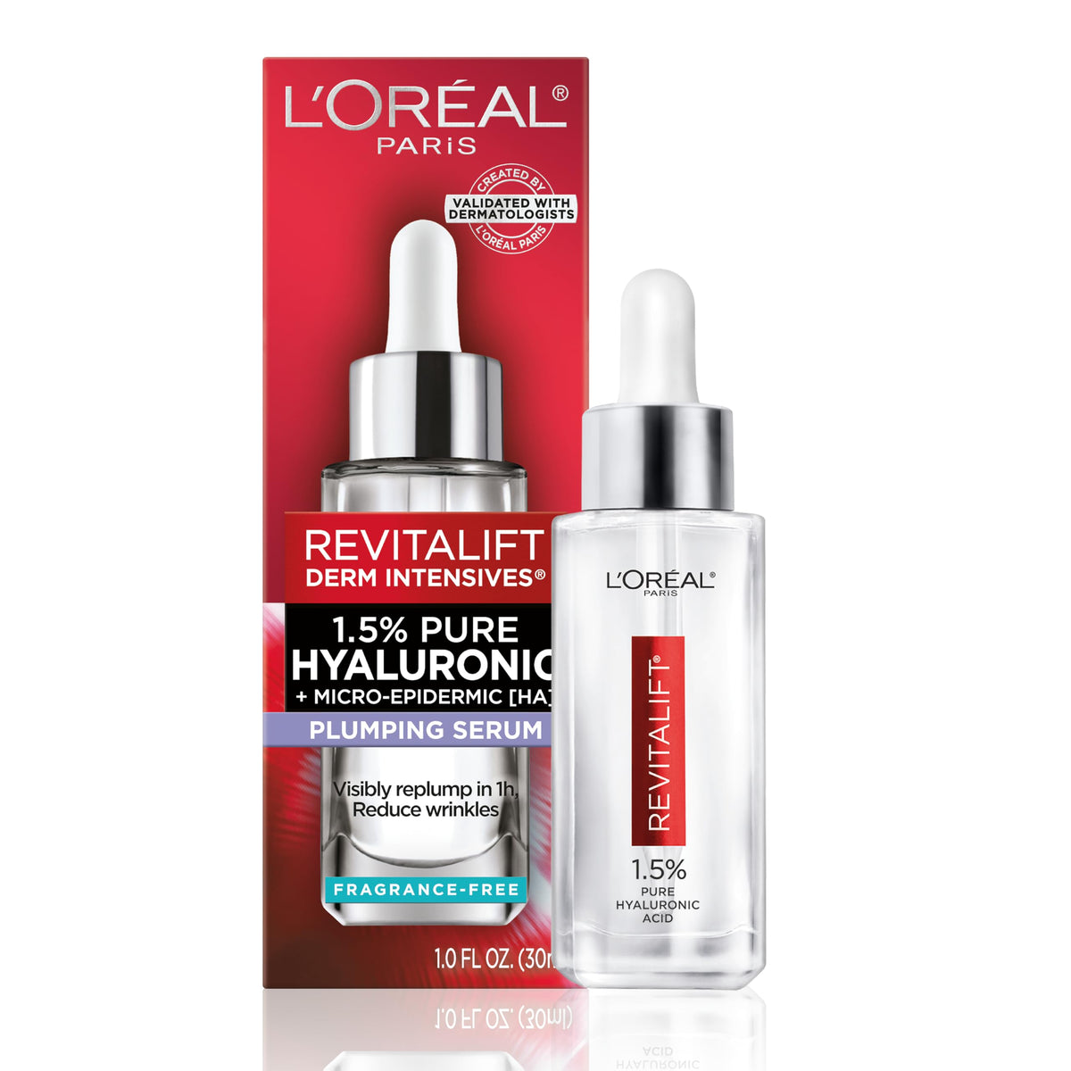 L'Oreal Paris Revitalift 1.5% Pure Hyaluronic Acid Serum front view