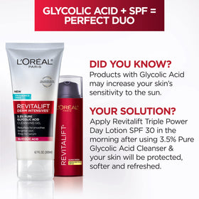 L'Oreal Paris Revitalift 3.5% Glycolic Acid Cleansing Gel packaging