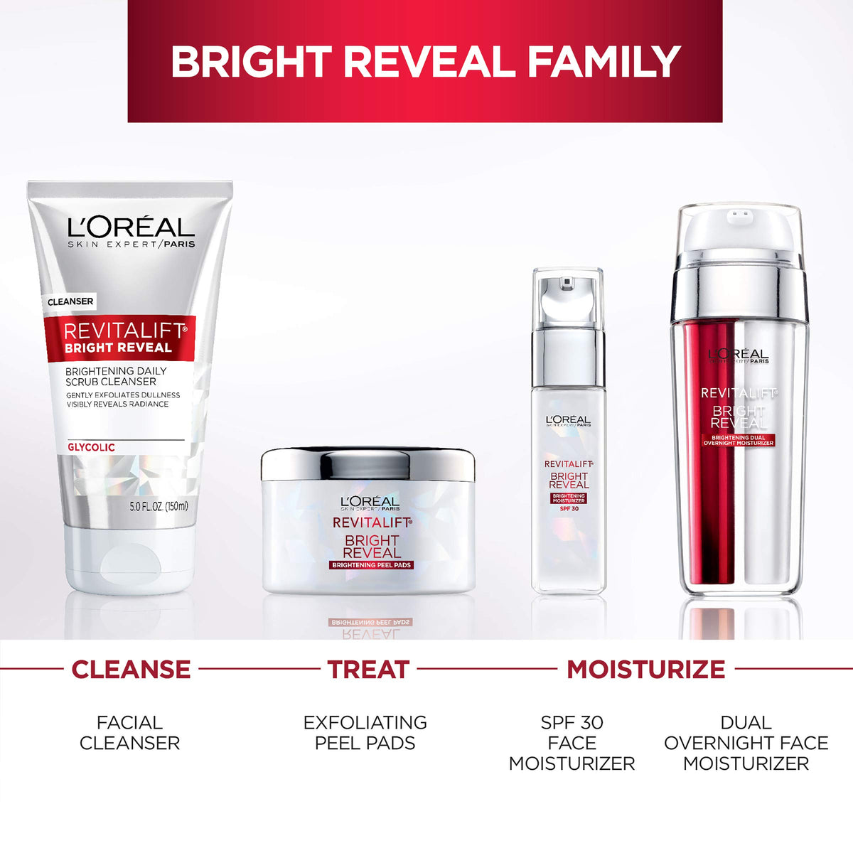 L'Oreal Paris Revitalift Bright Reveal Cleanser in bathroom setting