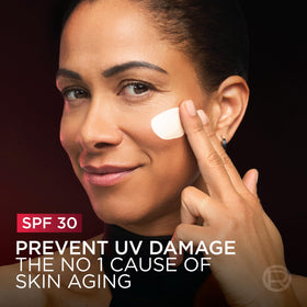 L'Oreal Paris Revitalift moisturizer opened to show cream inside