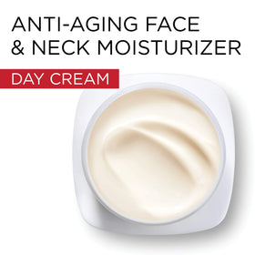 L'Oreal Paris Revitalift moisturizer packaging on a bathroom counter