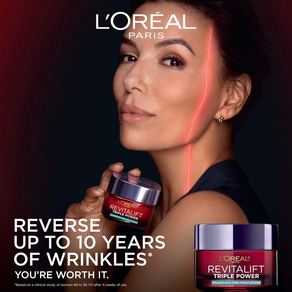 L'Oreal Paris Revitalift moisturizer texture close-up
