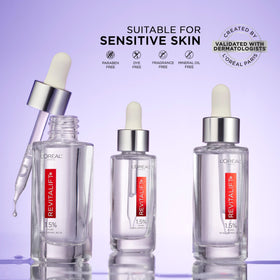 L'Oreal Paris Revitalift serum close-up of dropper