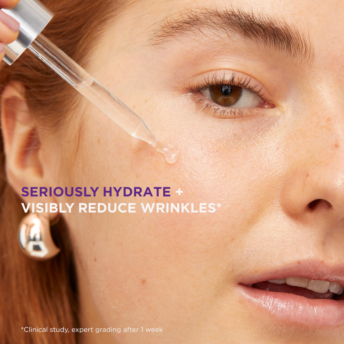 L'Oreal Paris Revitalift serum lifestyle shot on bathroom counter