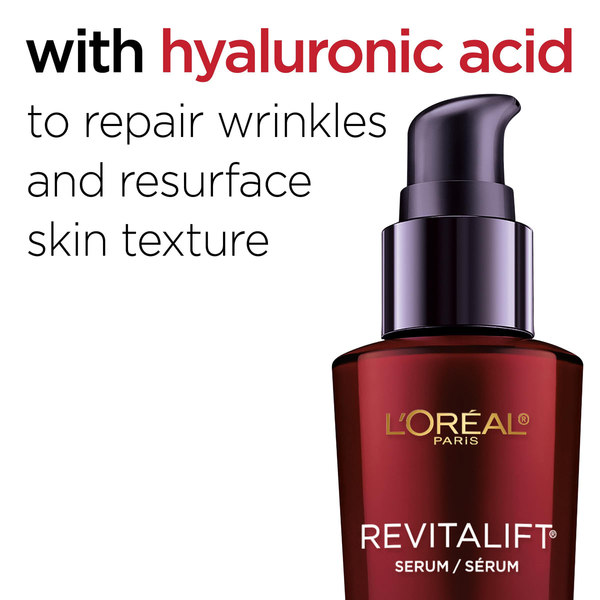 L'Oreal Paris Revitalift Triple Power Anti-Aging Serum bottle with cap