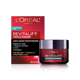L'Oreal Paris Revitalift Triple Power Face Moisturizer 1.7 Oz front view
