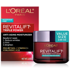 L'Oreal Paris Revitalift Triple Power Face Moisturizer front view