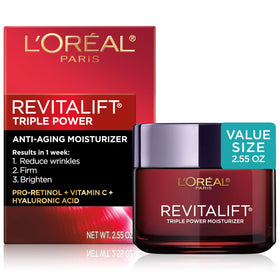 L'Oreal Paris Revitalift Triple Power Face Moisturizer front view