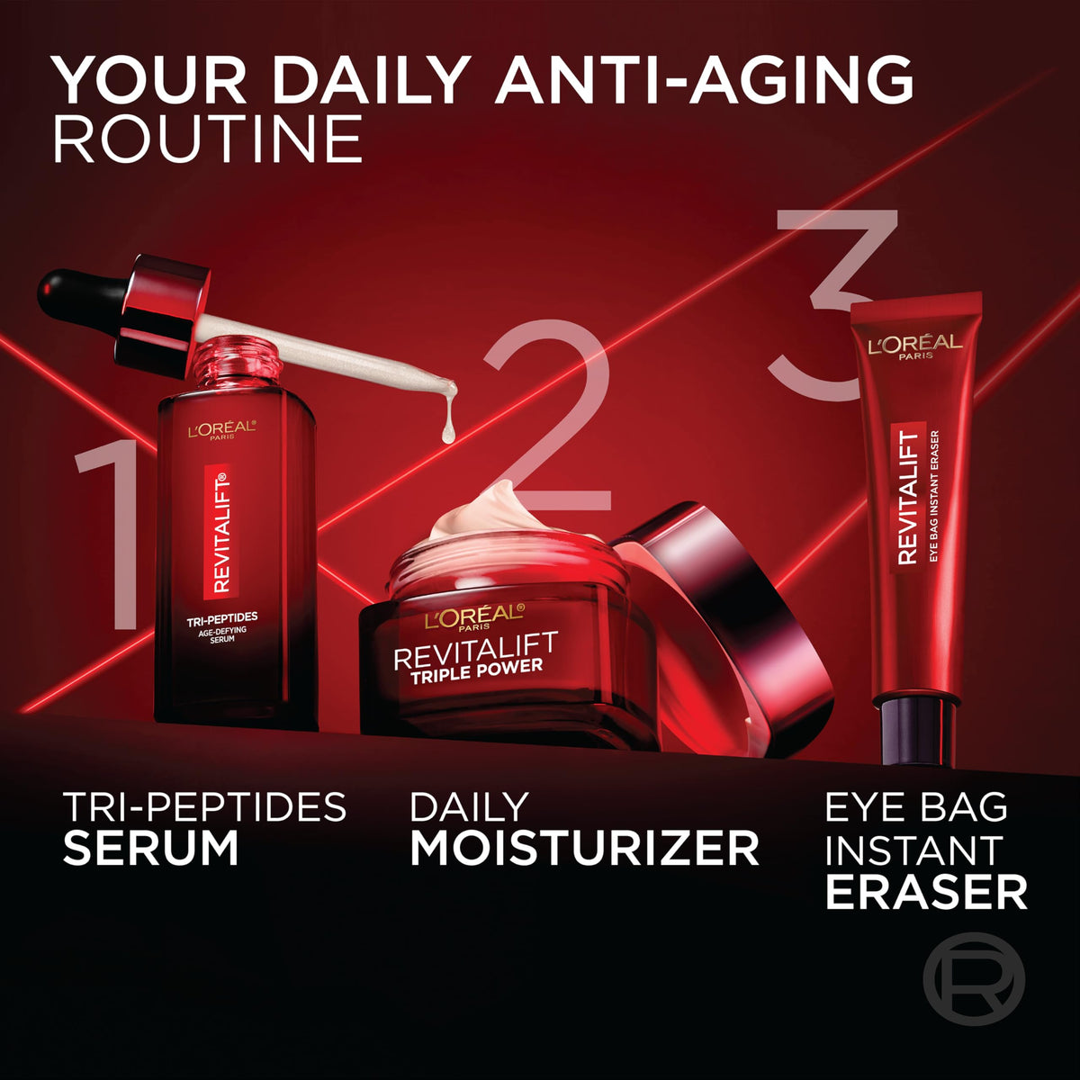 L'Oreal Paris Revitalift Triple Power Face Moisturizer with applicator