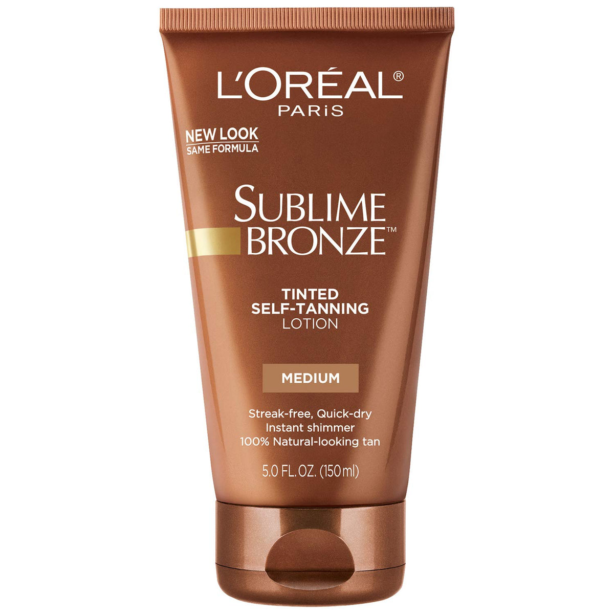 L'Oreal Paris Sublime Bronze Self-Tanning Lotion Medium 5 fl oz front view