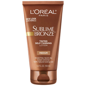 L'Oreal Paris Sublime Bronze Self-Tanning Lotion Medium 5 fl oz front view