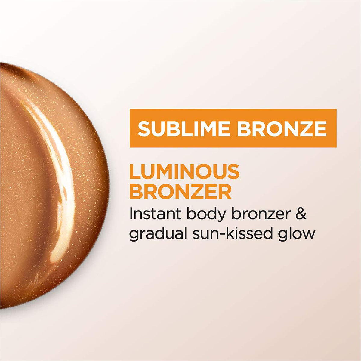 L'Oreal Paris Sublime Bronze Self-Tanning Lotion Medium application on skin