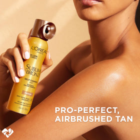 L'Oreal Paris Sublime Bronze Self-Tanning Mist spray application