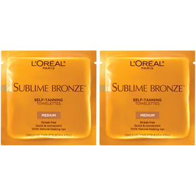 L'Oreal Paris Sublime Bronze Self Tanning Towelettes front view