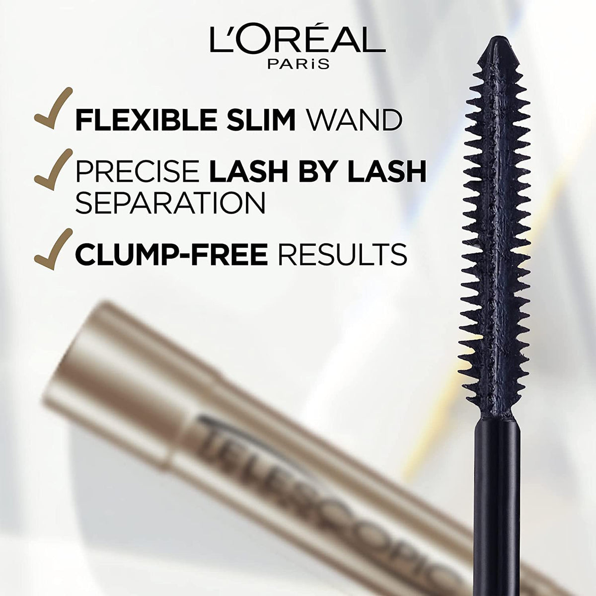 L'Oreal Paris Telescopic Mascara Black 3 pack display