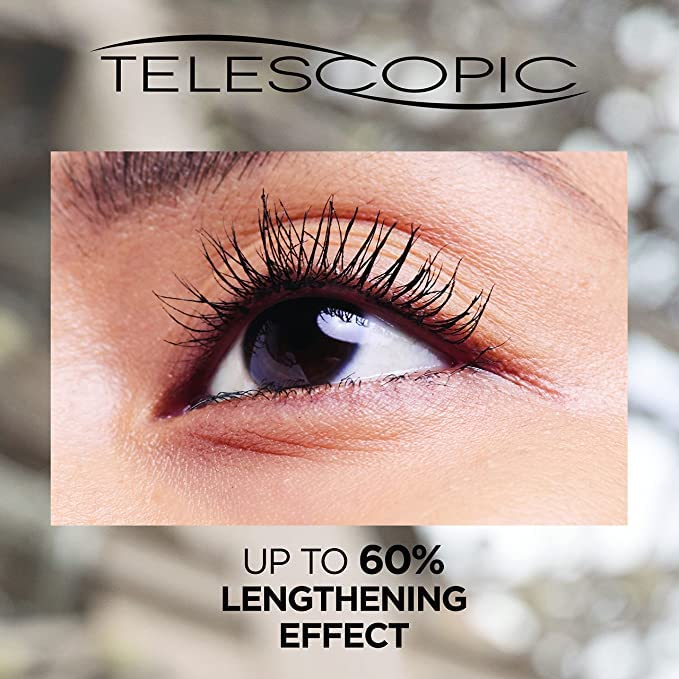 L'Oreal Paris Telescopic Mascara Black brush close-up